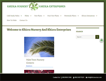 Tablet Screenshot of khizranursery.com